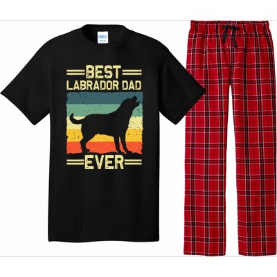 Labrador For  Dad Black Lab Yellow Labrador Retriever Pajama Set