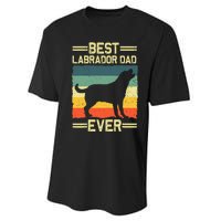 Labrador For  Dad Black Lab Yellow Labrador Retriever Performance Sprint T-Shirt