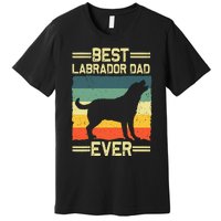 Labrador For  Dad Black Lab Yellow Labrador Retriever Premium T-Shirt