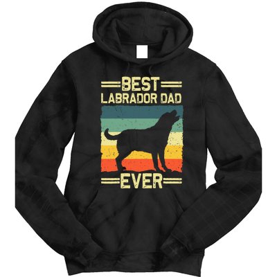 Labrador For  Dad Black Lab Yellow Labrador Retriever Tie Dye Hoodie