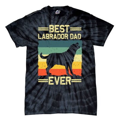 Labrador For  Dad Black Lab Yellow Labrador Retriever Tie-Dye T-Shirt