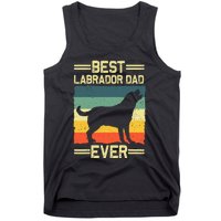 Labrador For  Dad Black Lab Yellow Labrador Retriever Tank Top