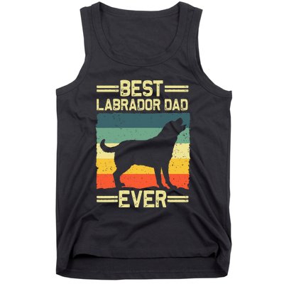 Labrador For  Dad Black Lab Yellow Labrador Retriever Tank Top