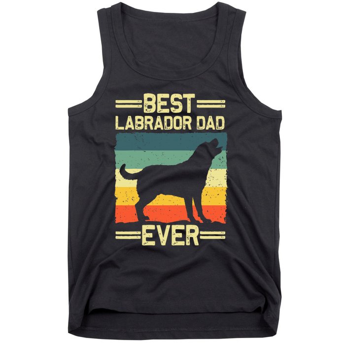 Labrador For  Dad Black Lab Yellow Labrador Retriever Tank Top