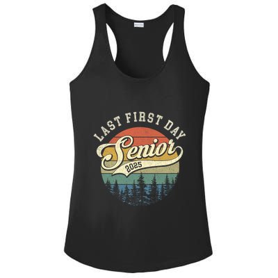 Last First Day Senior 2025 Class Of 2025 Back To School Ladies PosiCharge Competitor Racerback Tank