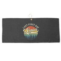 Last First Day Senior 2025 Class Of 2025 Back To School Large Microfiber Waffle Golf Towel