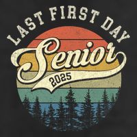 Last First Day Senior 2025 Class Of 2025 Back To School Large Microfiber Waffle Golf Towel