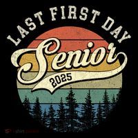 Last First Day Senior 2025 Class Of 2025 Back To School Pom Pom 12in Knit Beanie