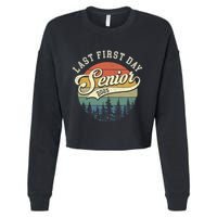 Last First Day Senior 2025 Class Of 2025 Back To School Cropped Pullover Crew