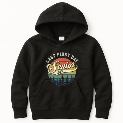 Last First Day Senior 2025 Class Of 2025 Back To School Kids Hoodie