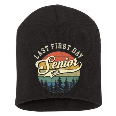 Last First Day Senior 2025 Class Of 2025 Back To School Short Acrylic Beanie