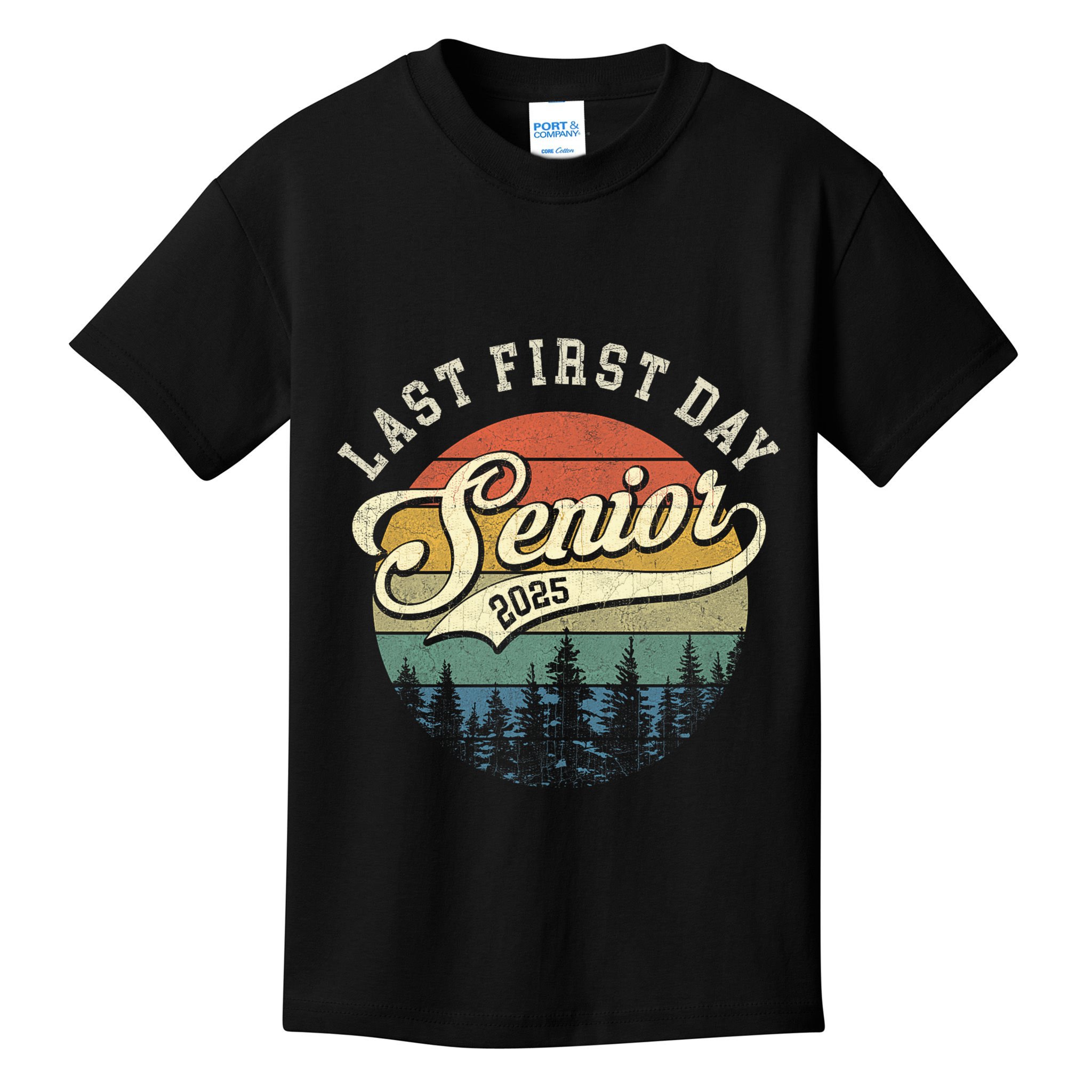 Last First Day Senior 2025 Class Of 2025 Back To School Kids T-Shirt
