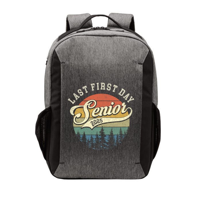 Last First Day Senior 2025 Class Of 2025 Back To School Vector Backpack