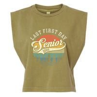 Last First Day Senior 2025 Class Of 2025 Back To School Garment-Dyed Women's Muscle Tee