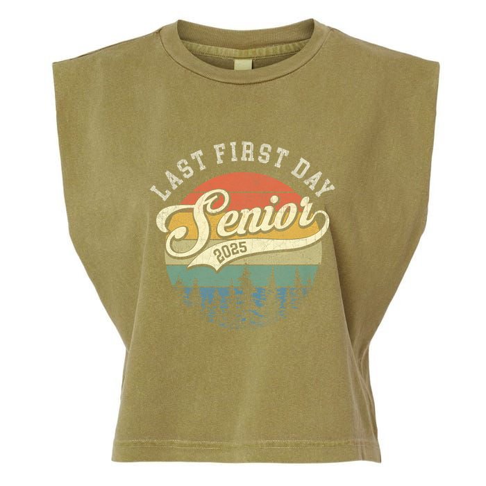 Last First Day Senior 2025 Class Of 2025 Back To School Garment-Dyed Women's Muscle Tee
