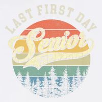 Last First Day Senior 2025 Class Of 2025 Back To School Garment-Dyed Sweatshirt
