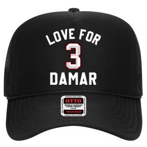 Love For Damar 3 Pray For Damar High Crown Mesh Back Trucker Hat