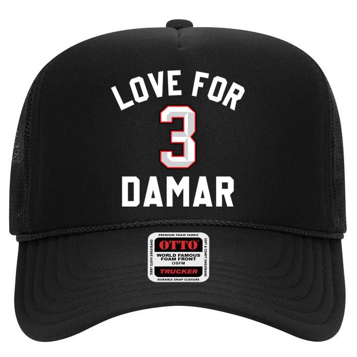 Love For Damar 3 Pray For Damar High Crown Mesh Back Trucker Hat