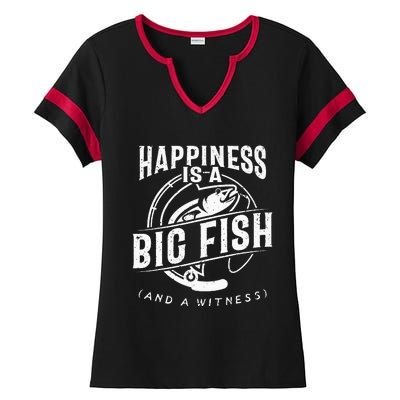 Lucky Fishing Do Not Wash Vintage Fishing Lover Ladies Halftime Notch Neck Tee