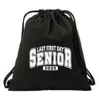 Last First Day Senior 2025 Class Of 2025 Back To School Drawstring Bag