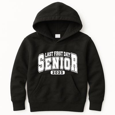Last First Day Senior 2025 Class Of 2025 Back To School Kids Hoodie