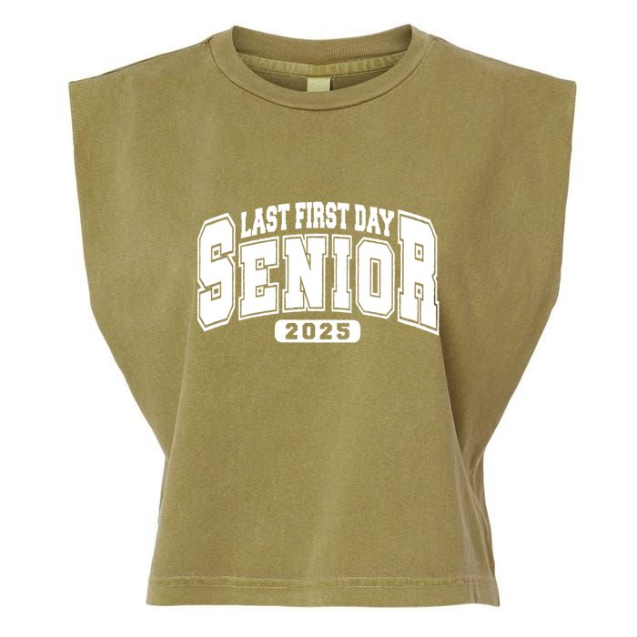Last First Day Senior 2025 Class Of 2025 Back To School Garment-Dyed Women's Muscle Tee