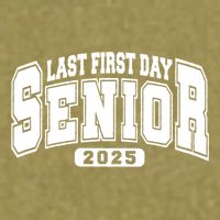 Last First Day Senior 2025 Class Of 2025 Back To School Garment-Dyed Women's Muscle Tee