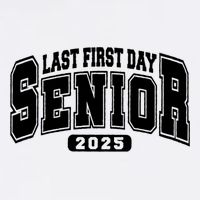 Last First Day Senior 2025 Class Of 2025 Back To School Garment-Dyed Sweatshirt