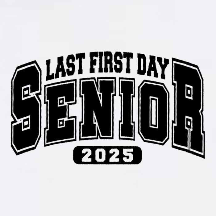 Last First Day Senior 2025 Class Of 2025 Back To School Garment-Dyed Sweatshirt
