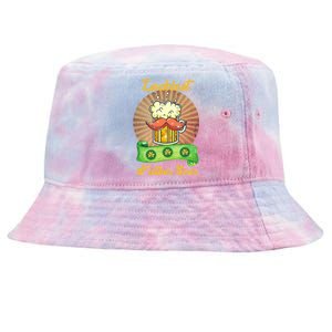 Luckiest Father Ever Saint Patricks Day St Pattys Funny Dad Funny Gift Tie-Dyed Bucket Hat