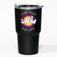 Live Fast Eat Ass Funny Rabbits Bunny Tumbler