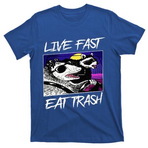 Live Fast Eat Trash Panda Raccoon Opossum Enthusiasts T-Shirt