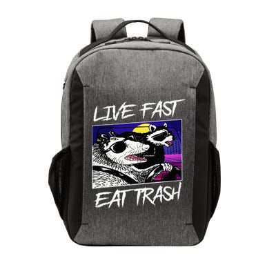 Live Fast Eat Trash Panda Raccoon Opossum Enthusiasts Vector Backpack
