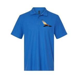 Lovely Flying Eagle Trippy Forest Sky Silhouette Tee Gift Softstyle Adult Sport Polo