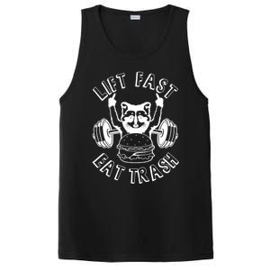 Lift Fast Eat Trash Racoon Gym And Fitness And Gift PosiCharge Competitor Tank