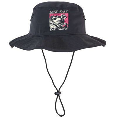 Live Fast Eat Trash And Get Hit By A Car Sunset Raccoon Legacy Cool Fit Booney Bucket Hat