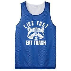 Live Fast Eat Trashfunny Gift Funny Raccoon Design Gift Mesh Reversible Basketball Jersey Tank