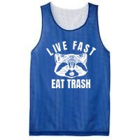 Live Fast Eat Trashfunny Gift Funny Raccoon Design Gift Mesh Reversible Basketball Jersey Tank