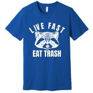 Live Fast Eat Trashfunny Gift Funny Raccoon Design Gift Premium T-Shirt