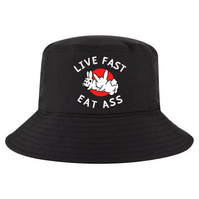 Live Fast Eat Ass Bunny Cool Comfort Performance Bucket Hat