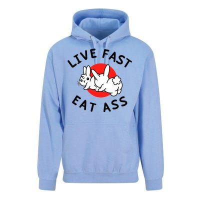 Live Fast Eat Ass Shirts Funny Bunny Unisex Surf Hoodie