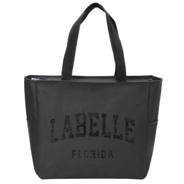 Labelle Florida Fl Vintage Athletic Sports Zip Tote Bag