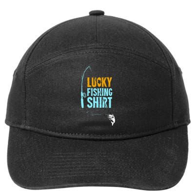 Lucky Fishing For A Fisherman 7-Panel Snapback Hat