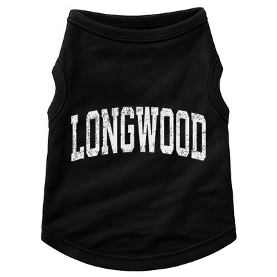 Longwood Florida Fl Vintage Athletic Sports Design Doggie Tank