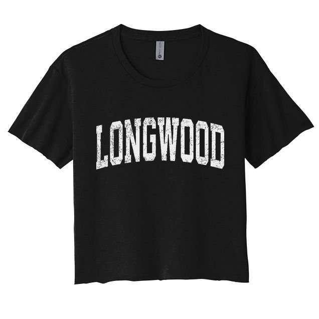 Longwood Florida Fl Vintage Athletic Sports Design Crop Top