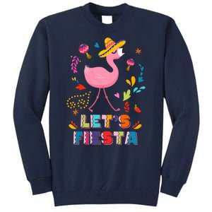 Let's Fiesta Flamingo Cinco De Mayo Tall Sweatshirt