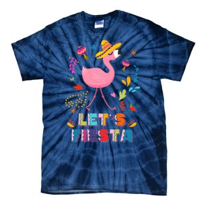 Let's Fiesta Flamingo Cinco De Mayo Tie-Dye T-Shirt