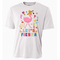 Let's Fiesta Flamingo Cinco De Mayo Cooling Performance Crew T-Shirt