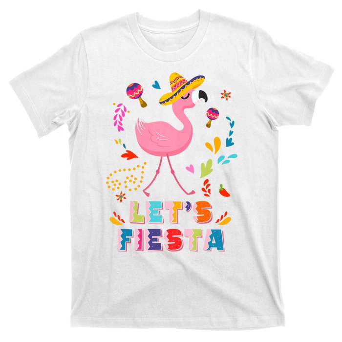 Let's Fiesta Flamingo Cinco De Mayo T-Shirt