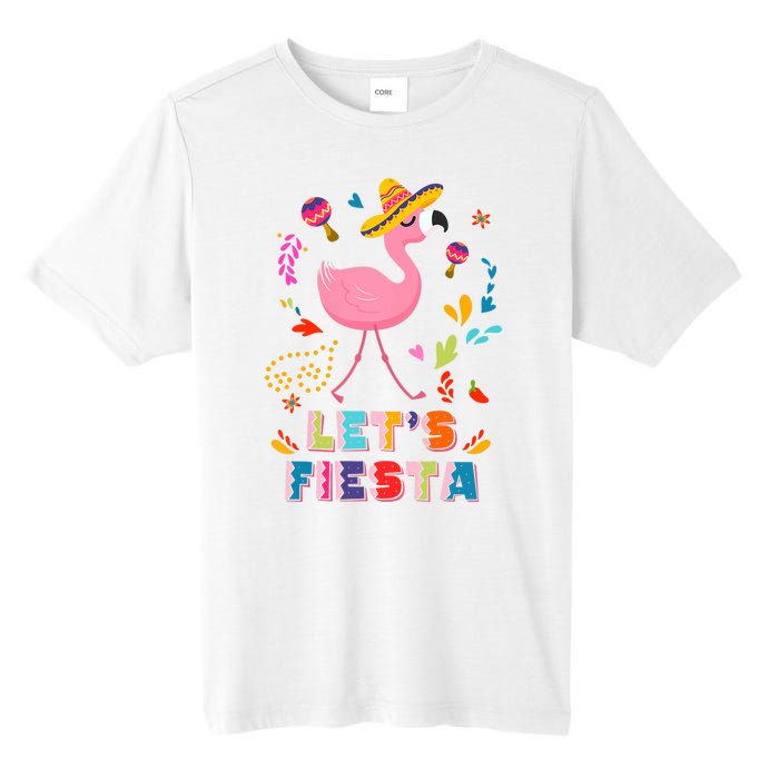 Let's Fiesta Flamingo Cinco De Mayo Tall Fusion ChromaSoft Performance T-Shirt